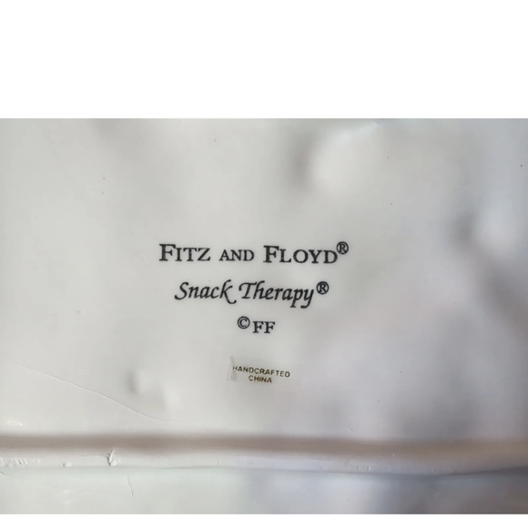 2009 Fitz & Floyd Snack Plate Santa "JOLLY" New in Box-Adorable Christmas Decor! - Picture 9 of 9